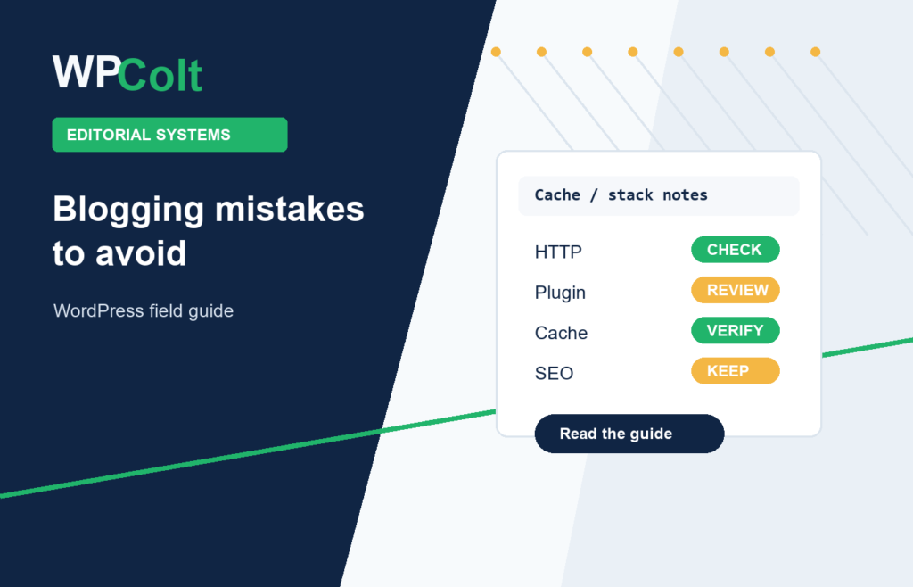 Common Blogging Mistakes to Avoid if You Want to Become a Professional Blogger - WPColt editorial guide featured image
