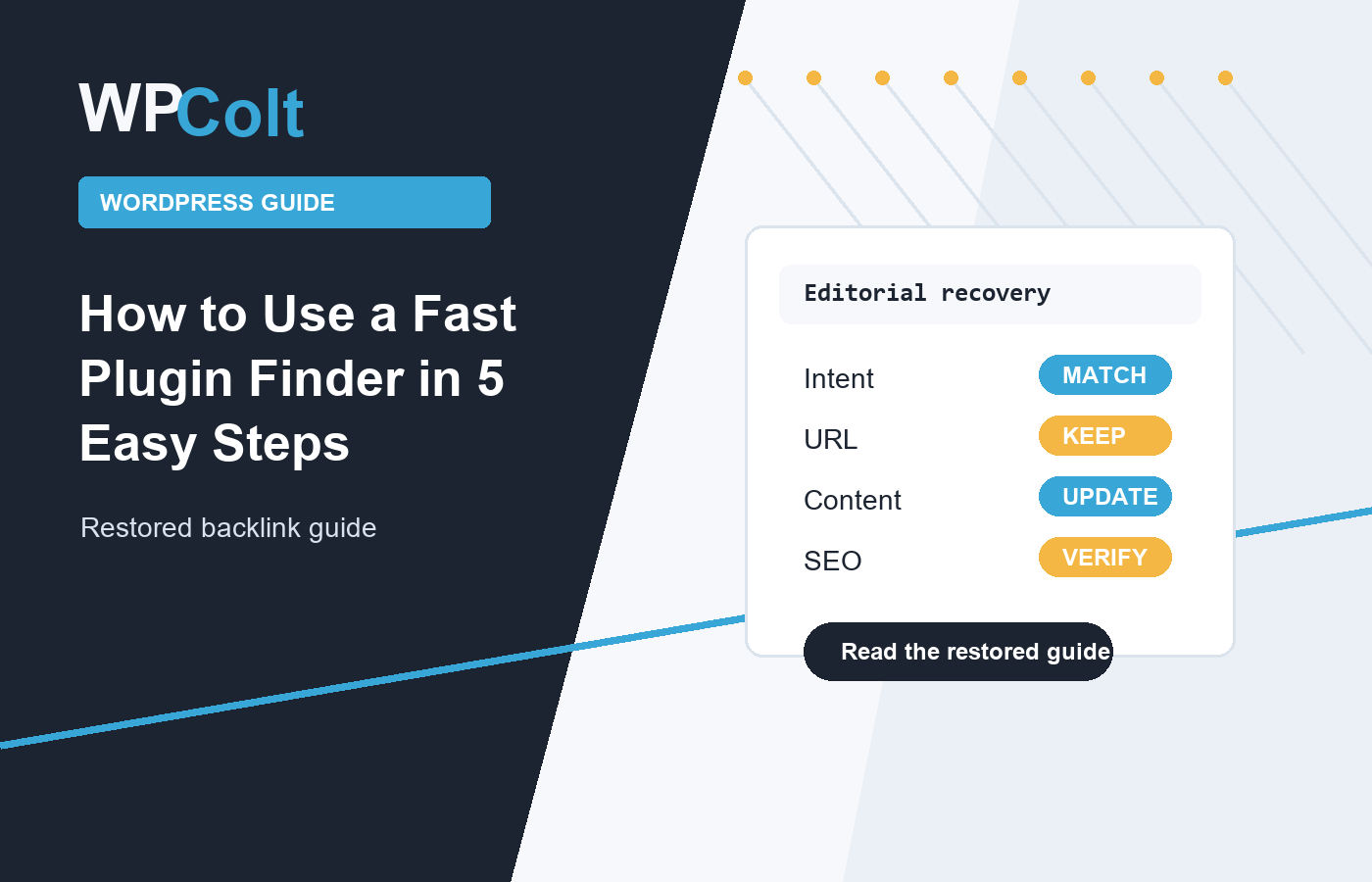 How to Use a Fast Plugin Finder in 5 Easy Steps - WPColt updated guide illustration
