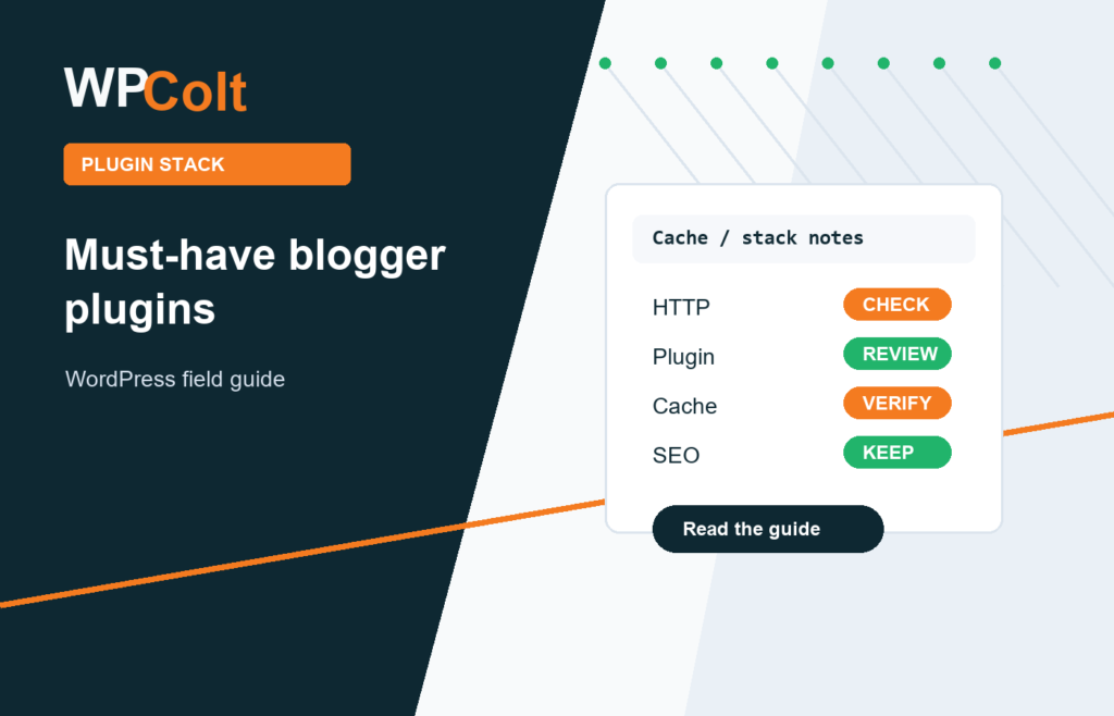 Must-Have WordPress Plugins for Blogger Websites - WPColt editorial guide featured image