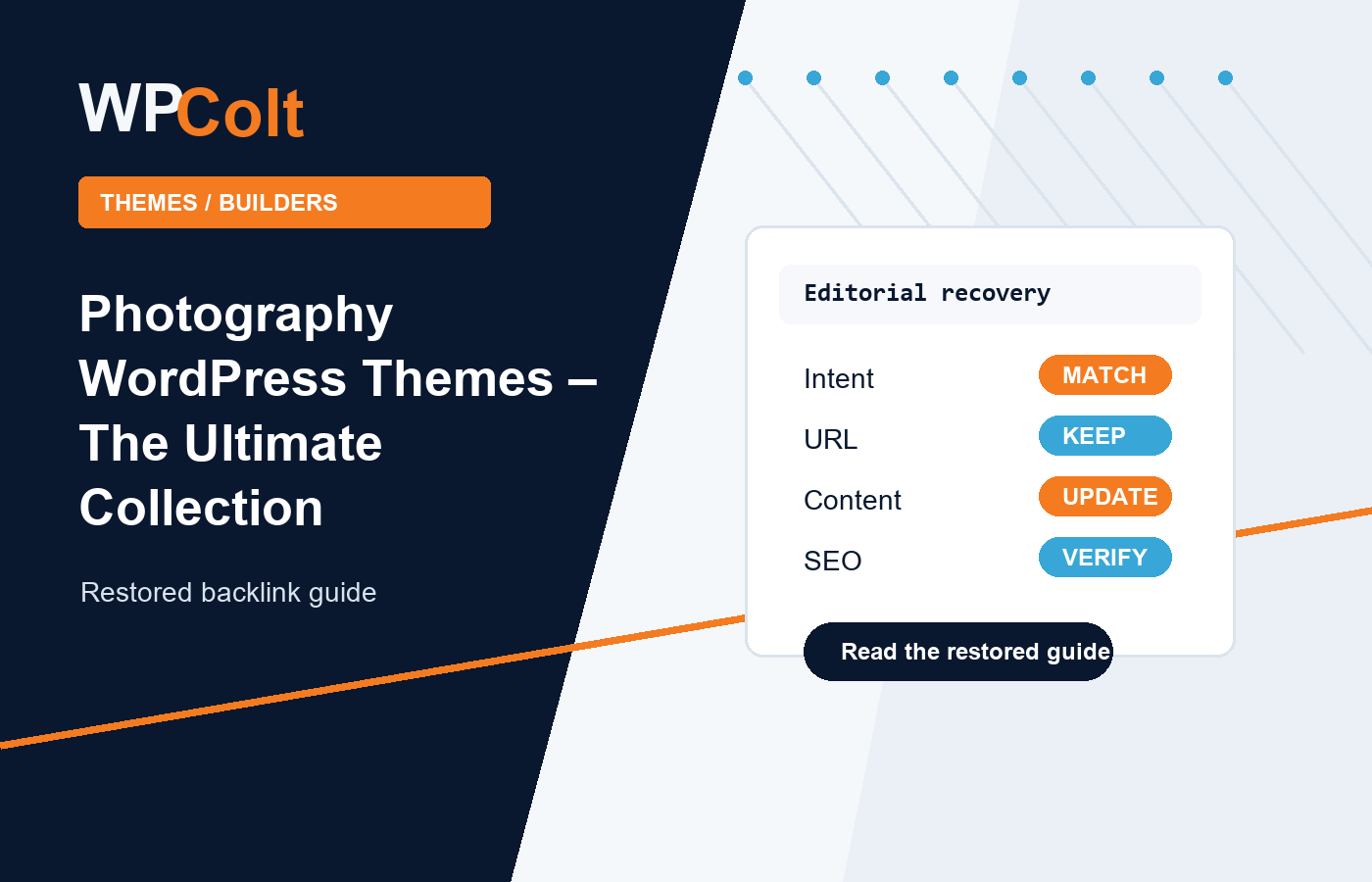 Photography WordPress Themes – The Ultimate Collection - WPColt updated guide illustration