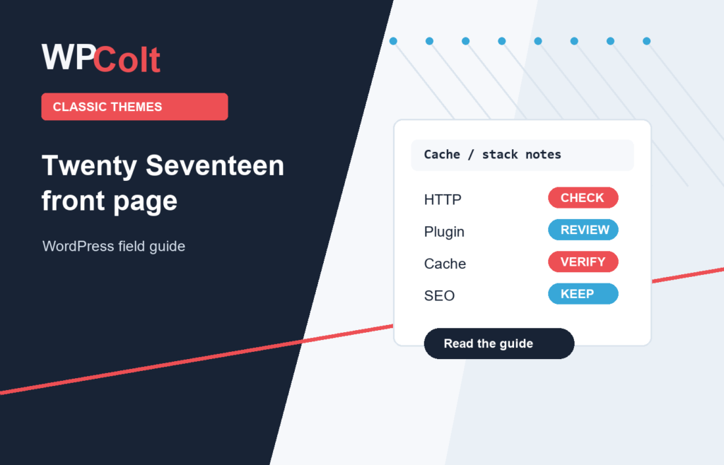 How to Add Extra Twenty Seventeen Front Page Sections - WPColt editorial guide featured image