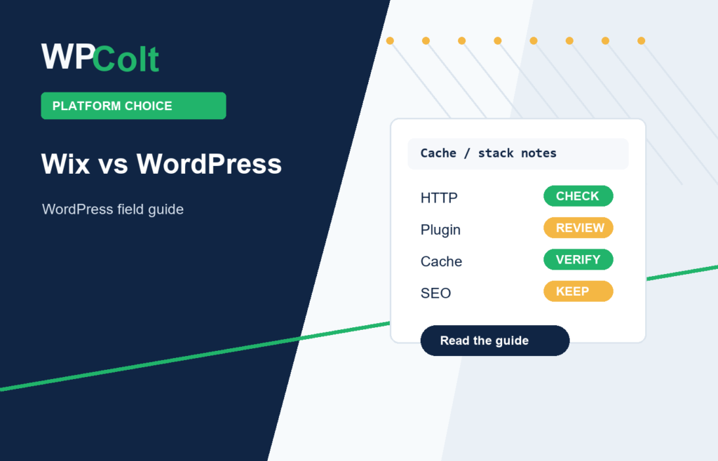 Wix vs WordPress for Long-Term Control - WPColt editorial guide featured image