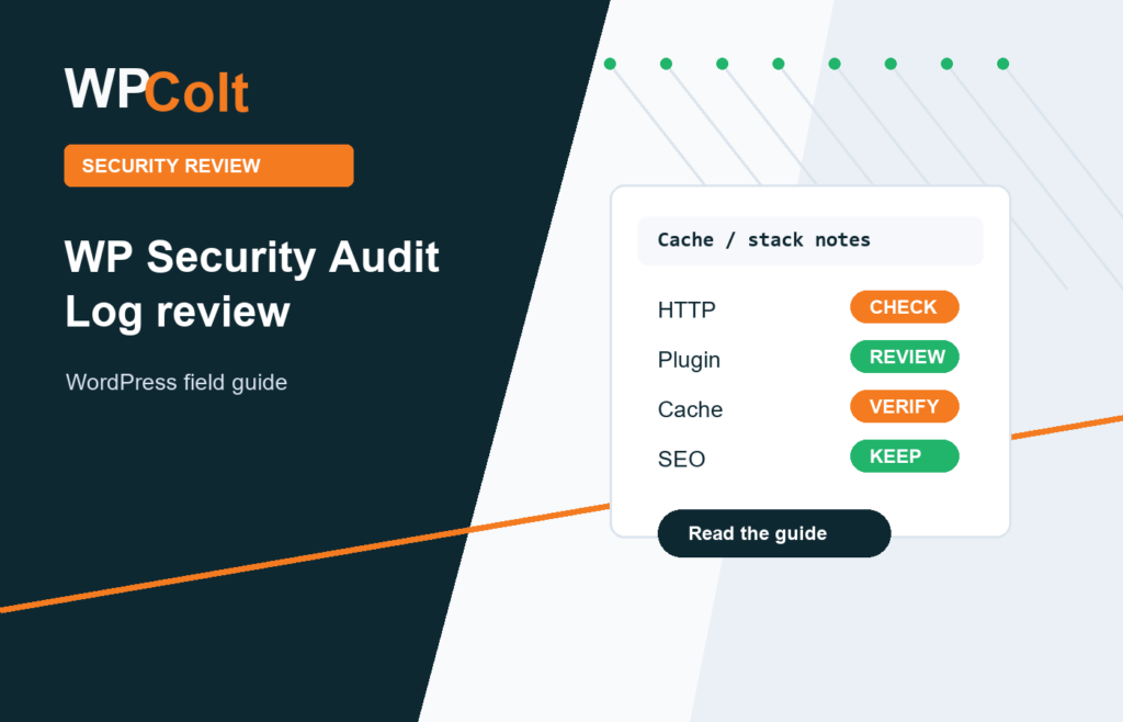 WP Security Audit Log Plugin Review - WPColt editorial guide featured image
